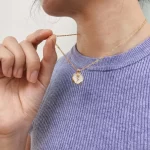 white flower necklace for women
