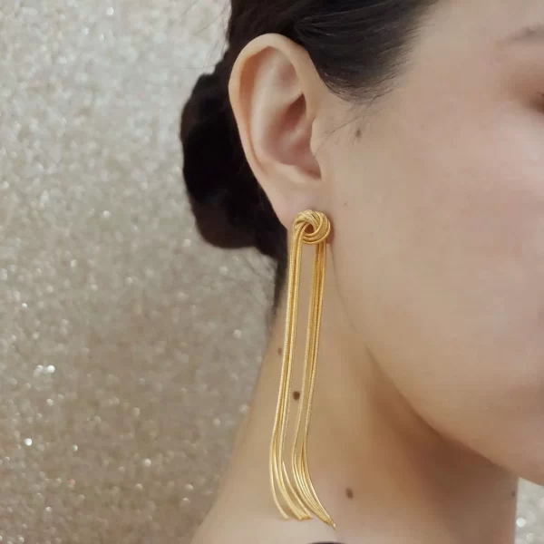 dangle clip on earrings
