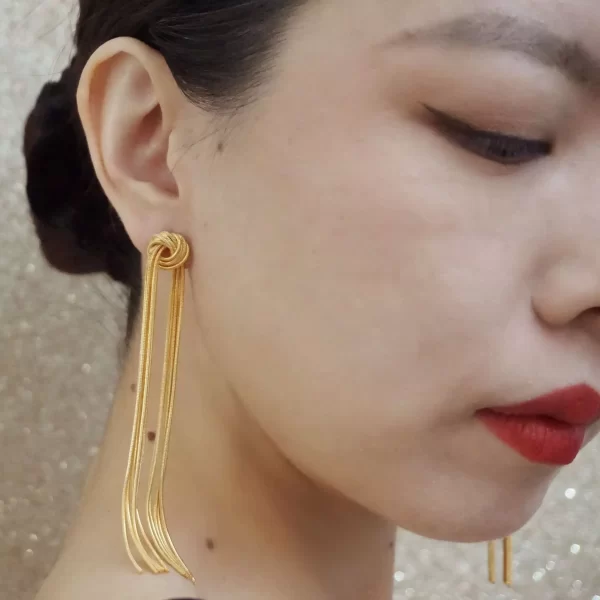 dangle clip on earrings