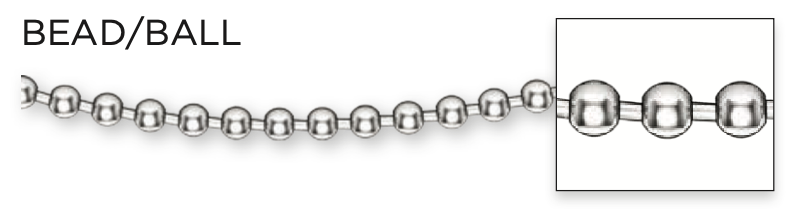 type of necklace chain: Bead Chain