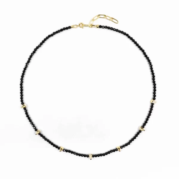 black seed bead necklace for women
