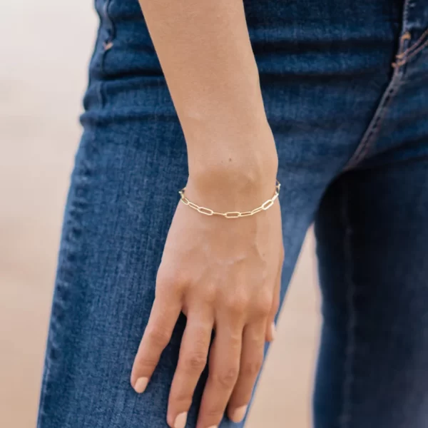 paperclip chain bracelet