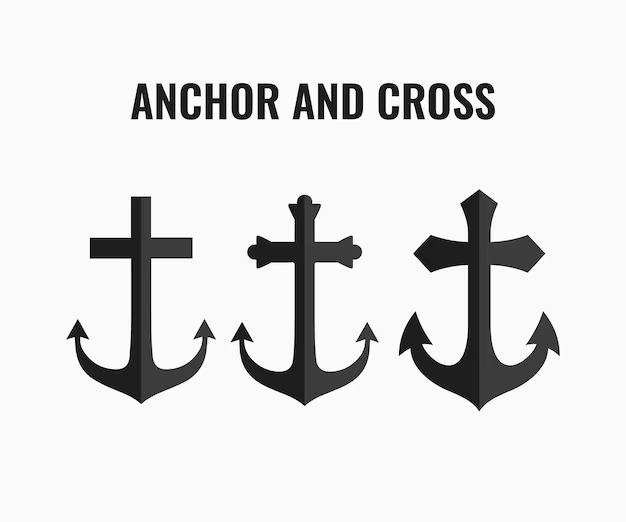 anchor with a cross