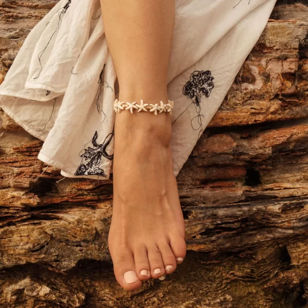 waterproof starfish anklet for girlfriend