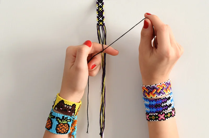 how to read friendship bracelet patterns