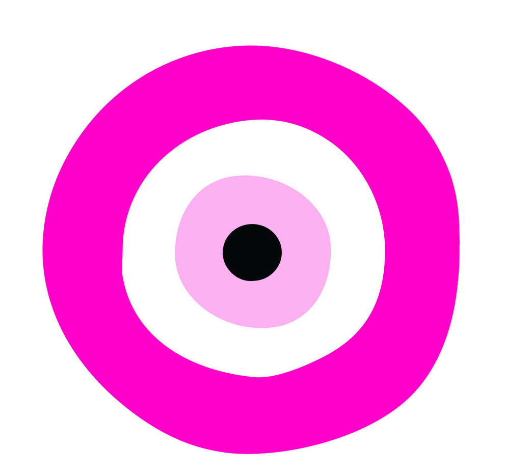 what does a pink evil eye mean
