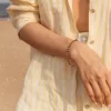 Goldstone beaded bracelet for women