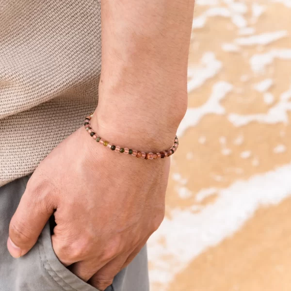 Goldstone beaded bracelet for women