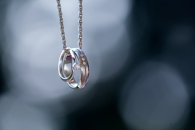 ring on necklace