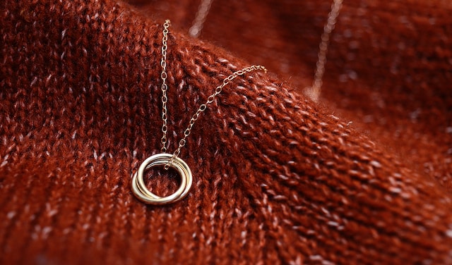 ring on necklace