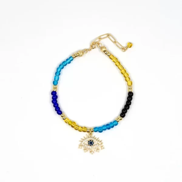 lucky eye bead bracelet for women
