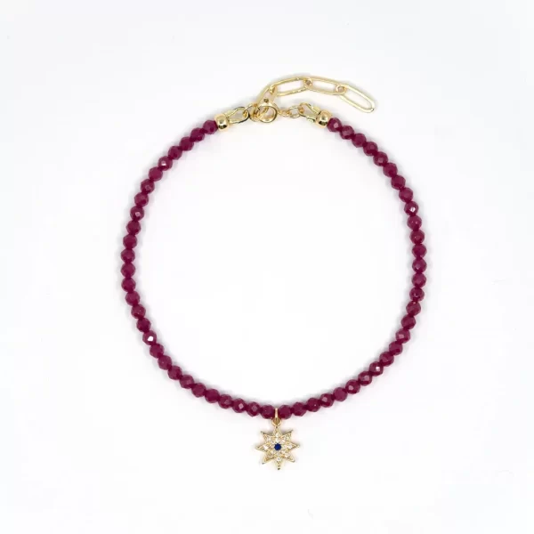 summer purple seed bead bracelet for women