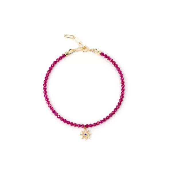 summer purple seed bead bracelet for women