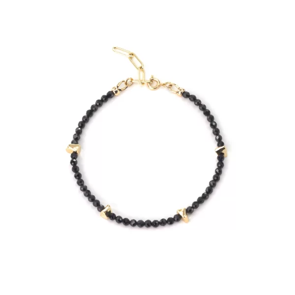 black seed bead bracelet for women