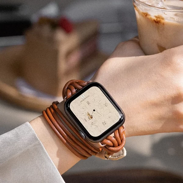 unique Apple Watch leather strap