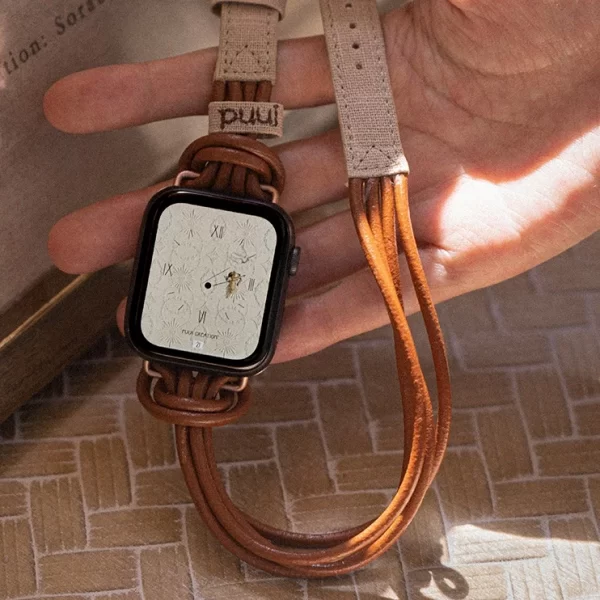 unique Apple Watch leather strap