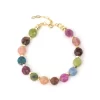 handmade multi colored bead bracelet for women