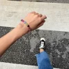 handmade multi colored bead bracelet for women