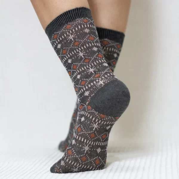 Grey Star Quarter Combed Cotton Socks for Women