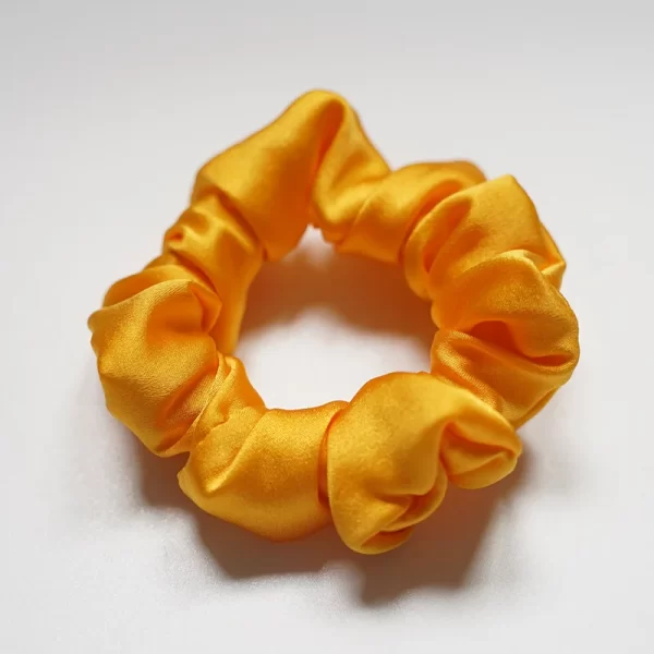 small silk hair scrunchies