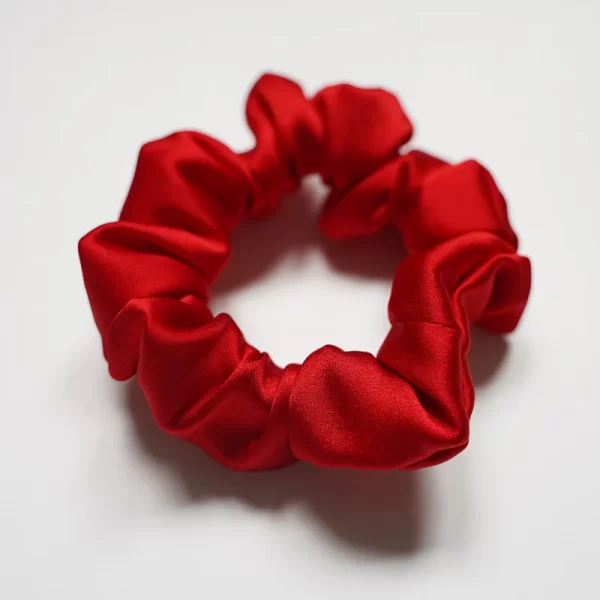 small silk hair scrunchies