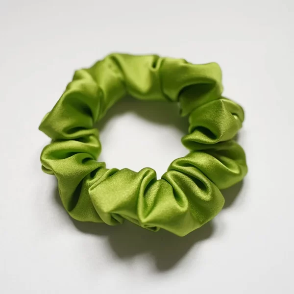 small silk hair scrunchies