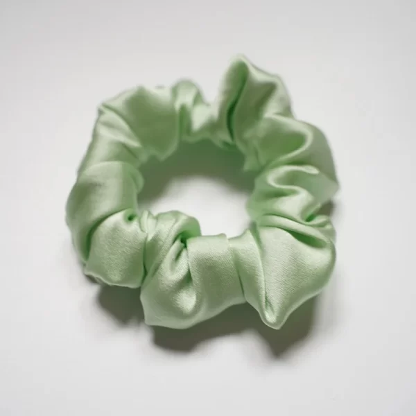 small silk hair scrunchies