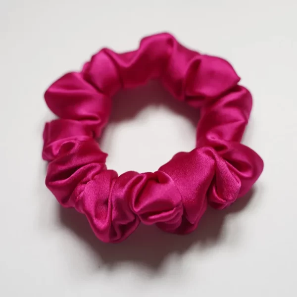 small silk hair scrunchies