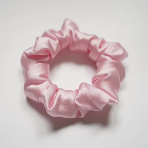 small silk hair scrunchies