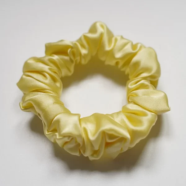 small silk hair scrunchies